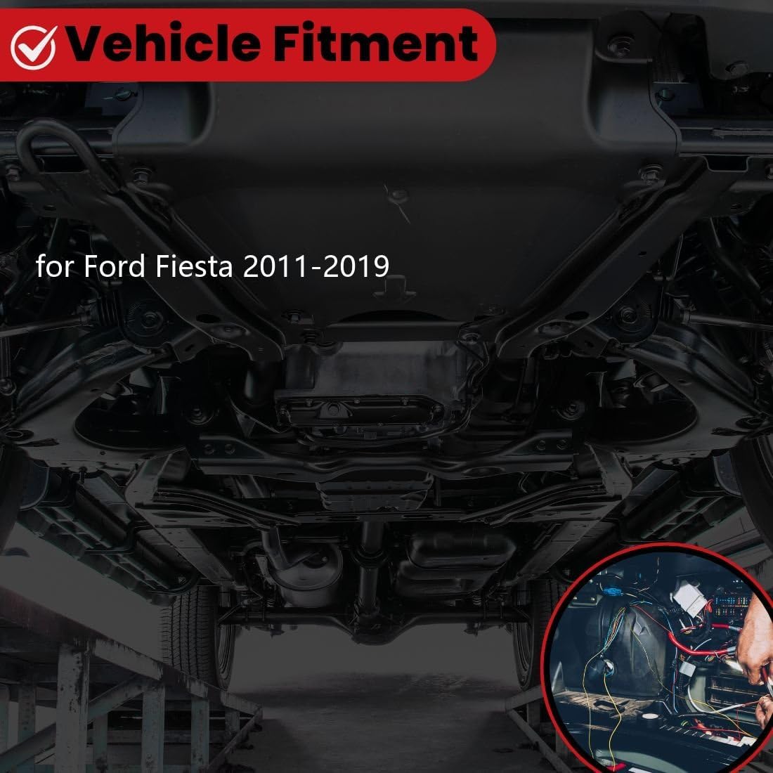 Arrhythmic 6X Semi-Metallic Brake Pads and Rotors 10.16inch (258mm) Front for Ford Fiesta 1.6L 2011 2012 2013 2014 2015 2016 2017 2018 2019, for Ford Fiesta 1.0L 2014 2015 2016 2017