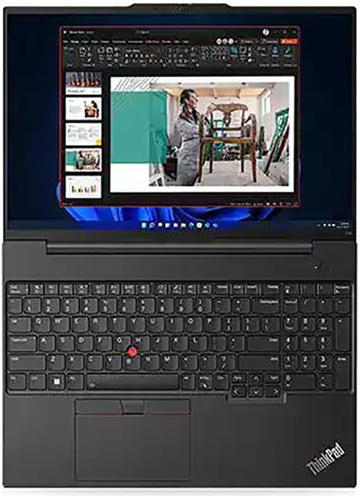 Lenovo ThinkPad E16 16' FHD+ Business Laptop Computer, AMD Octa-Core Ryzen 7 7730U (Beat i7-1355U), 16GB DDR4 RAM, 512GB PCIe SSD, WiFi6, Backlit Keyboard, Fingerprint Reader, Windows 11 Pro Vent-HEA