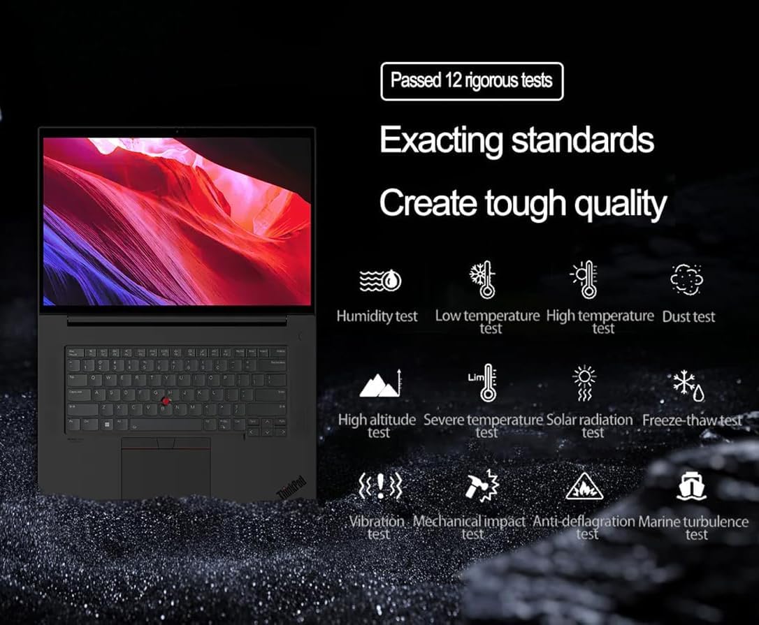 Lenovo ThinkPad P1 Mobile Workstation Laptop (16' 2K 165Hz, Intel 14-Core i7-13800H, 64GB DDR5, 2TB SSD, NVIDIA RTX A1000 6GB) 2 x Thunderbolt 4, Backlit, Fingerprint, FHD IR Webcam, Win 11 Pro