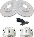 Brake Kit Front Calipers Ceramic Pads & Rotors 6 Lug 12.99 in. for Chevy for Silverado 1500 2007 BKA19948 CD1363