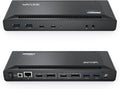 WAVLINK Universal USB C Laptop Docking Station Dual Monitors 5K/4K@60Hz with 65W Host Charging for Thunderbolt 4/3, USB-C Windows, Mac M1-M5/Macbook Neo, Chrome (2HDMI+2DP), 6USB 3.0, 1Gbps Ethernet