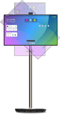 OneScreen Wandr 32' Portable Smart TV Monitor with 4K LED Touchscreen Display, Android 13 OS, Built-in 9500 mAh Battery, 360 Degree Rotation, Wireless Sharing, Champagne