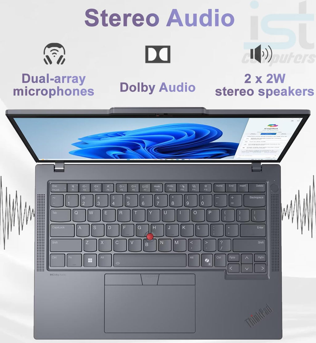 Lenovo ThinkPad T14 Gen 5 Business AI PC Laptop (14' FHD+ Touchscreen, Intel 12-Core Ultra 7 155U (> i7-1355U), 32GB DDR5, 1TB SSD), 5MP IR Webcam, 2x Thunderbolt 4, Fingerprint, Backlit, Win 11 Pro