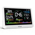 Sainlogic 16 in 1 Professional Air Quality Monitor Indoor with 7.2' Display & 3-Color 7 AQI Alerts,CO2 Monitor Air Quality Tester for CO2,HCHO,TVOC,PM2.5 PM1.0 PM10,Humidity,Temp & Time Meter for Home