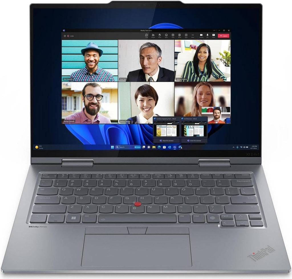 Lenovo ThinkPad Gen 9 X1 2-in-1 Laptop with Intel Core Ultra 5 125U Processor, 14' Anti-Glare 400 Nits Touchscreen, 16GB RAM, 512GB SSD, Slim Pen Included, RGB+IR Cam, FP Reader, and Win11 Pro