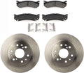 Front Brake Pads and Rotors Kit, Replacement Brakes Kit for Chevrolet Silverado 1500 4.3L 2005-2007, for Chevy Silverado 1500 4.8L 2005-2007