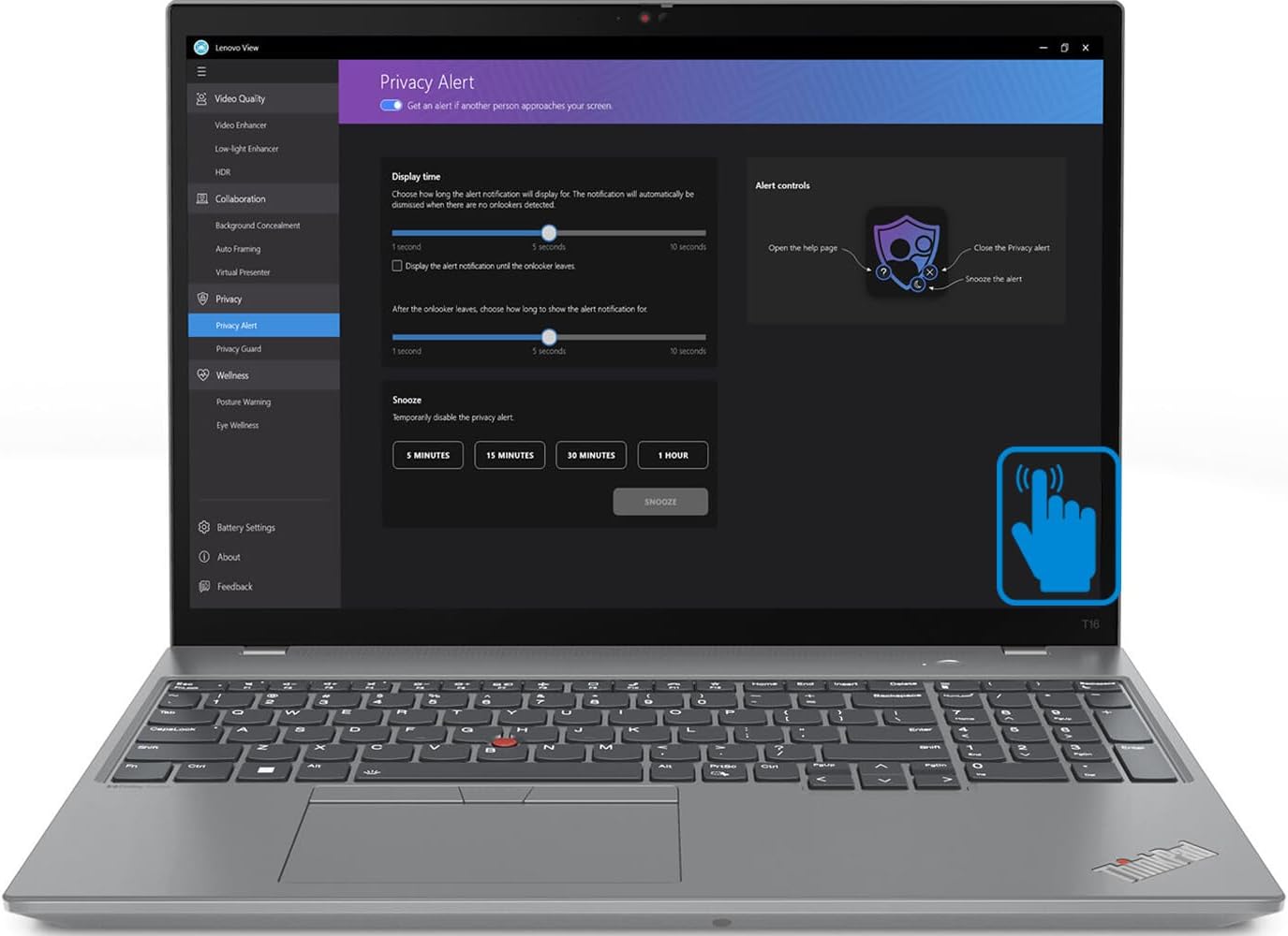 Lenovo ThinkPad T16 Gen 2 Business Laptop 16.0' Touchscreen IPS FHD+ Display (Intel i7-1355U, 32GB DDR5, 1TB SSD, Backlit, Fingerprint, FHD Webcam, 2 Thunderbolt 4, Win11Pro) w/DKZ USB Port Expander