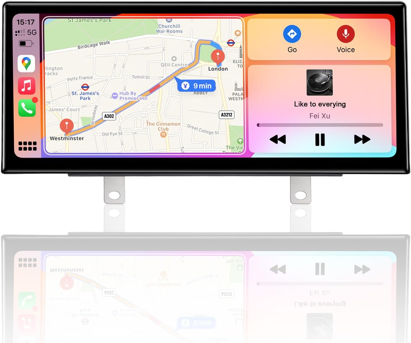 PEMP Ultra-Thin 12.3' for BMW 3 Series F30 NBT CIC Wireless and Wired CarPlay Android Auto Screen Calls Using The OEM Bluetooth (2012-2017)