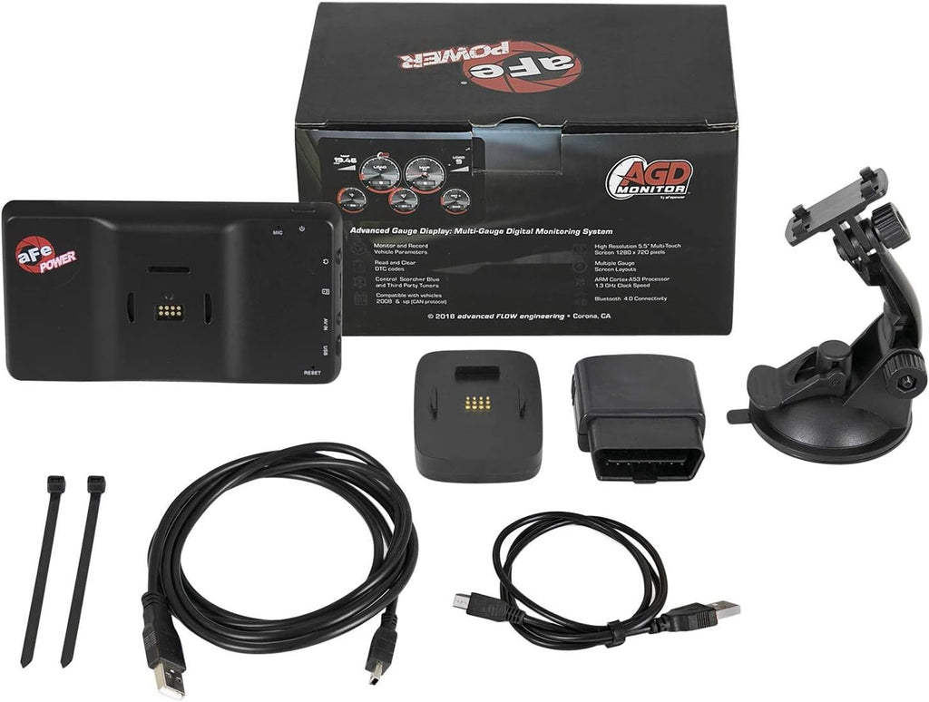 aFe Power 77-91001 AGD Advanced Gauge Display Digital 5-1/2 IN Monitor