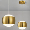Modern Gold LED Dimmable Pendant Light fixtures,6″ Island Pendant Lighting for Kitchen Island Dinning Room,Bedroom,Bar, Kitchen Island Ceiling Hanging Light Fixtures(gold-1-Pack)
