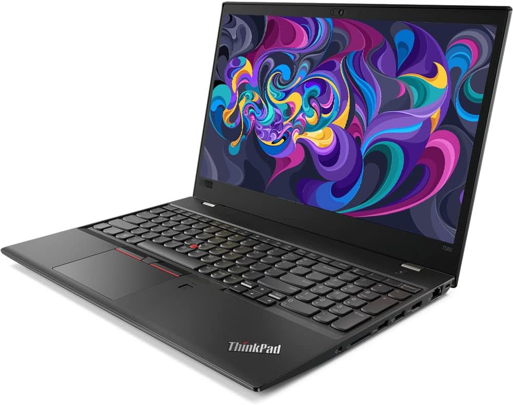 Lenovo ThinkPad T580 15.6' Laptop, i7 8650U 1.9Ghz, 32GB DDR4, 512GB NVMe SSD, 1080p Full HD, USB C Thunderbolt 3, HDMI, Webcam, Windows 11 Pro (Renewed)