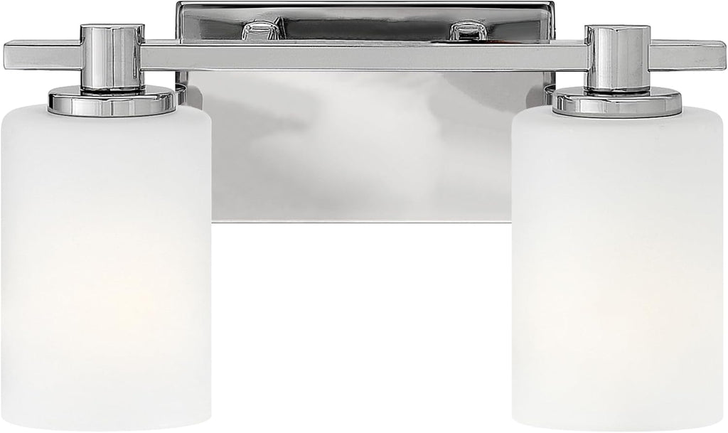 Hinkley Karlie Transitional Two Light Bathroom Vanity Fixture, Chrome