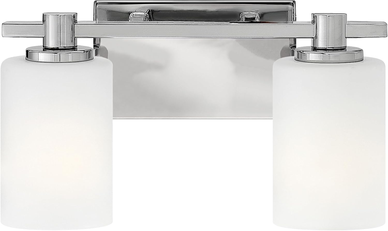 Hinkley Karlie Transitional Two Light Bathroom Vanity Fixture, Chrome