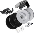 Front and Rear Disc Brake Pad and Rotor Drum Brake Shoe Drum Kit 1 X for Ford Fiesta,Figo 2016 2017