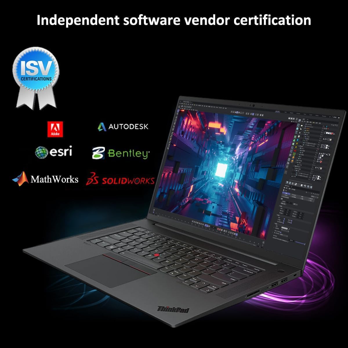 Lenovo ThinkPad P1 Mobile Workstation Laptop (16' 2K 165Hz, Intel 14-Core i7-13800H, 64GB DDR5, 2TB SSD, NVIDIA RTX A1000 6GB) 2 x Thunderbolt 4, Backlit, Fingerprint, FHD IR Webcam, Win 11 Pro