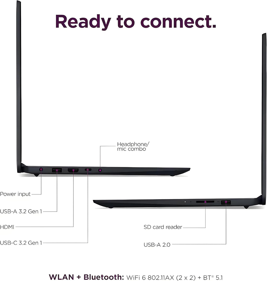 Lenovo New 15.6' Ideapad Touchscreen Business and Student Laptop, 10-Core Intel Core i5-1335U(Outperforms i7-1255U), 16GB RAM, 2TB SSD, Ultra Slim Design, Long Battery Life, Windows 11 w/o Earbuds