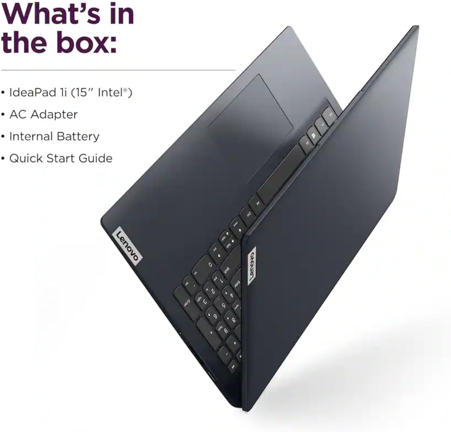 Lenovo IdeaPad 1i 15.6 Inch FHD Touchscreen Laptop | Intel 10-Core i5 1335U | 40GB RAM, 1TB SSD | WiFi 6 | 10HR Battery, Rapid Charge | Iris Xe Graphics | Windows 11, AI Copilot | Abyss Blue