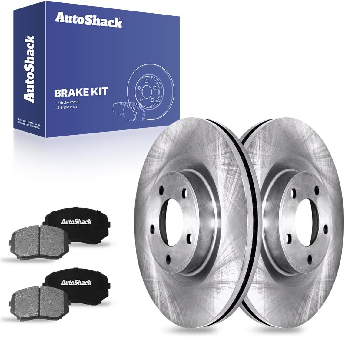 AutoShack Front Brake Rotors & Ceramic Pads for Ford & Lincoln, Edge 2007-2014 MKX 2007-2015, AWD FWD L4 2.0L V6 3.5L 3.7L - 12.6' (320 mm), 5-Lug