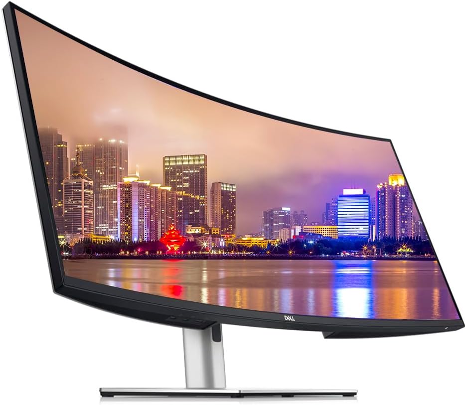Dell U3824DW Curved 38-inch 1600P 2K WQHD+ 60Hz 5ms UltraSharp Monitor, Full Dock, IPS, HDMI, DisplayPort, USB Hub, USB-C, Ethernet, Speakers, and Desk Mount Monitor Stand (Renewed)