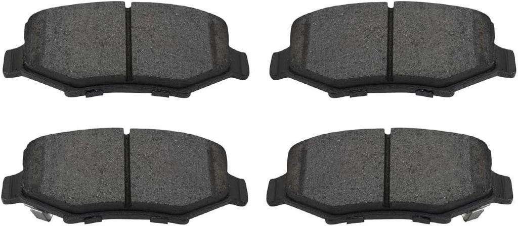 AutoShack Front & Rear Brake Rotors & Ceramic Pads for Jeep, Wrangler 2007-2017 Wrangler JK 2018, 4WD RWD V6 3.6L 3.8L - Coated - ArmorStop