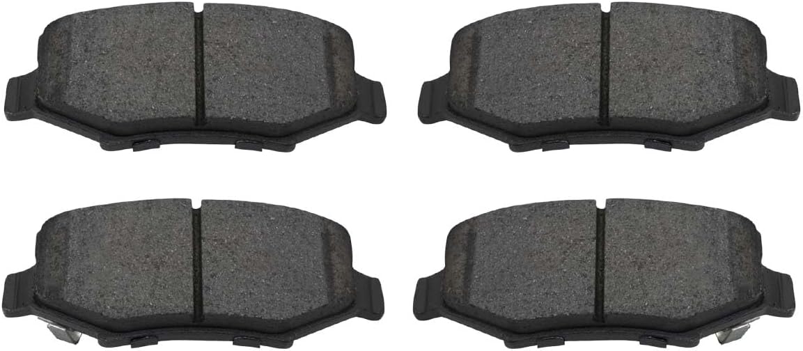 AutoShack Front & Rear Brake Rotors & Ceramic Pads for Jeep, Wrangler 2007-2017 Wrangler JK 2018, 4WD RWD V6 3.6L 3.8L - Coated - ArmorStop