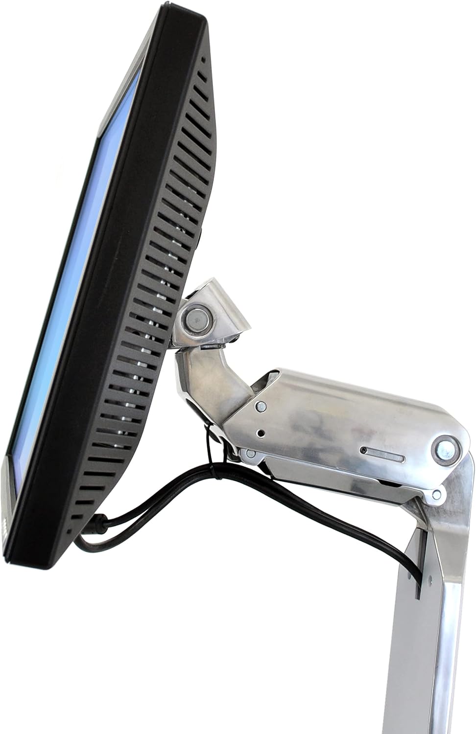 Ergotron – Neo-Flex Rolling Computer Cart, Mobile Standing Desk Workstation – Monitor, Grey