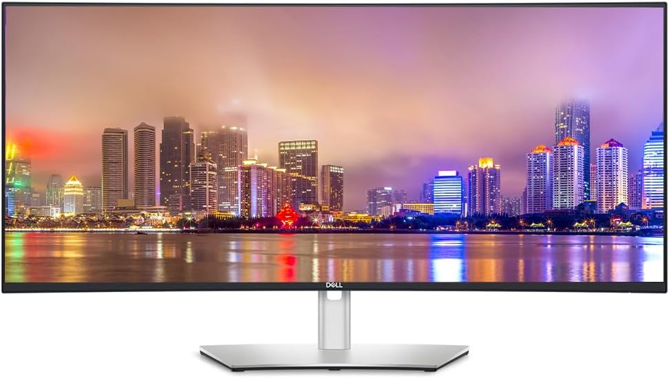 Dell U3824DW Curved 38-inch 1600P 2K WQHD+ 60Hz 5ms UltraSharp Monitor, Full Dock, IPS, HDMI, DisplayPort, USB Hub, USB-C, Ethernet, Speakers, and Desk Mount Monitor Stand (Renewed)