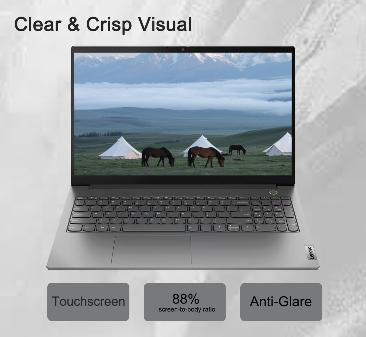 Lenovo ThinkBook 15 Gen 4 Business Laptop (15.6' IPS FHD Touchscreen, Intel 10-Core i7-1255U, 16GB RAM, 512GB SSD), Narrow Bezel, Fingerprint, FHD Webcam, IST Hub, Backlit, Thunderbolt 4, Win 11 Pro