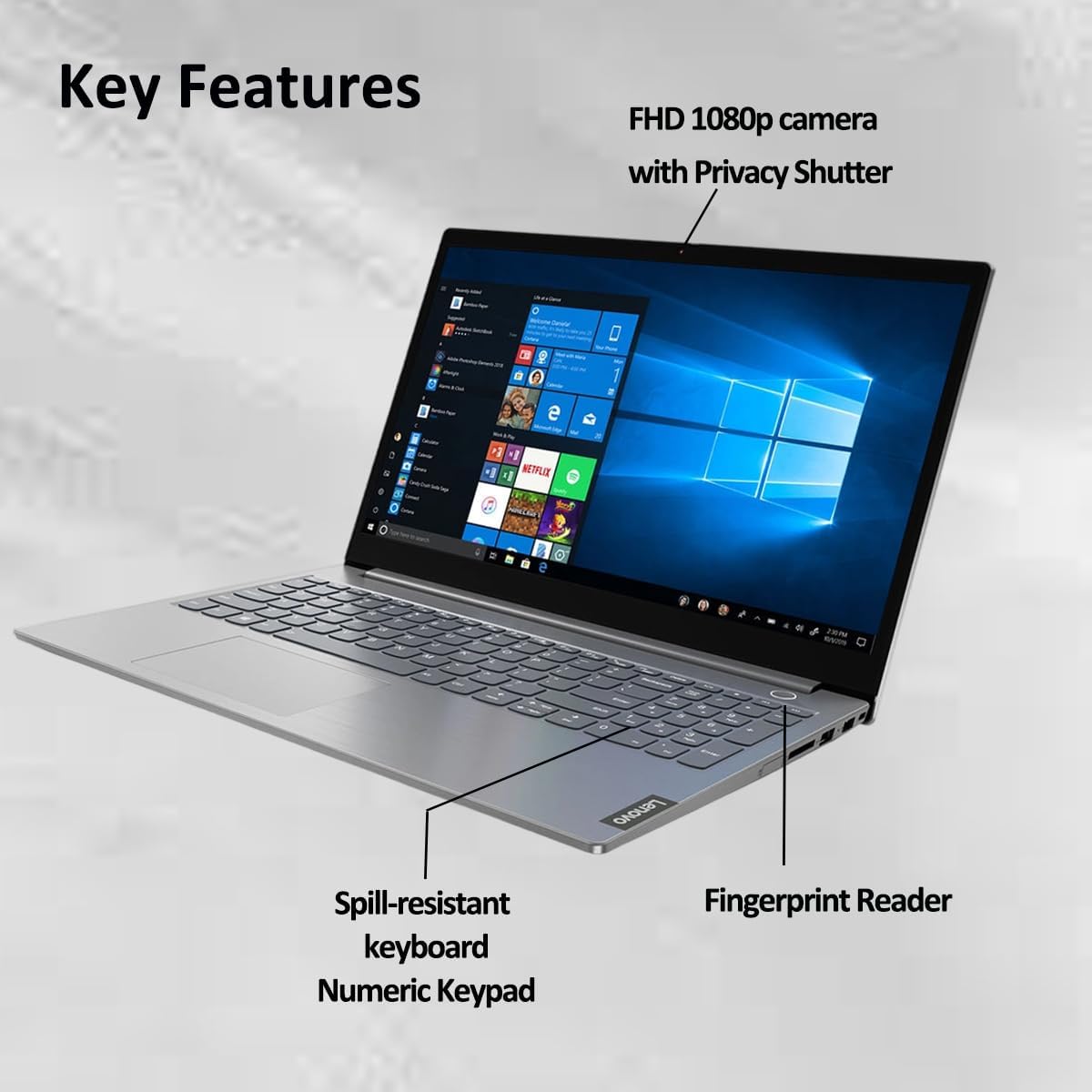 Lenovo ThinkBook 15 Gen 4 Business Laptop (15.6' FHD Anti-Glare, 16GB RAM, 512GB SSD, AMD Ryzen 7 5825U (> Intel i7-1165G7)) Fingerprint, FHD Webcam w/Shutter, Ethernet, Win 11 Pro (Renewed)