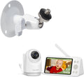 bonoch 5.5' 1440p Baby Monitor with Camera and Audio with Wall Mount, No WiFi Baby Camera, 240h Lasting, Smart Detect Sleep Turn Over/Cry/Motion, 7800mAh, Hack Proof Video Monitor, White Noise