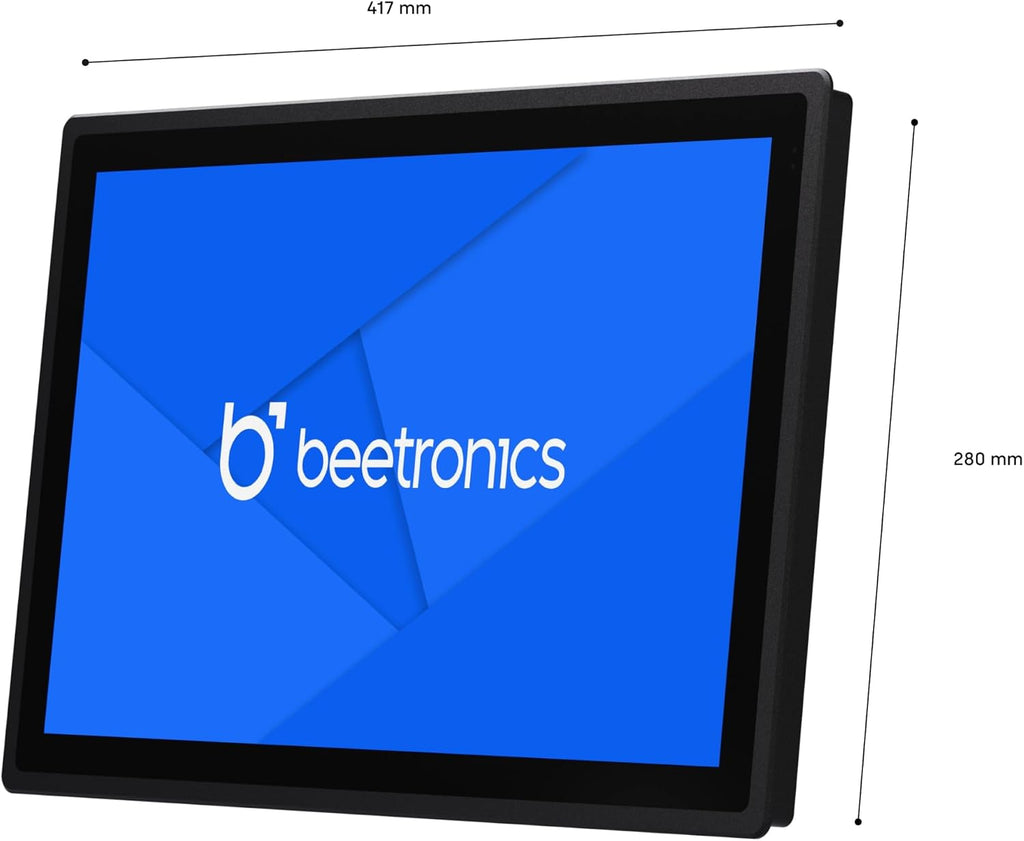 Beetronics 17 Inch High Brightness Touchscreen Monitor | Full HD 1080p | IP66 Waterproof & Dustproof | Industrial Sunlight Readable Outdoor Display for PC, Mac, Linux | 17HB9M/U1