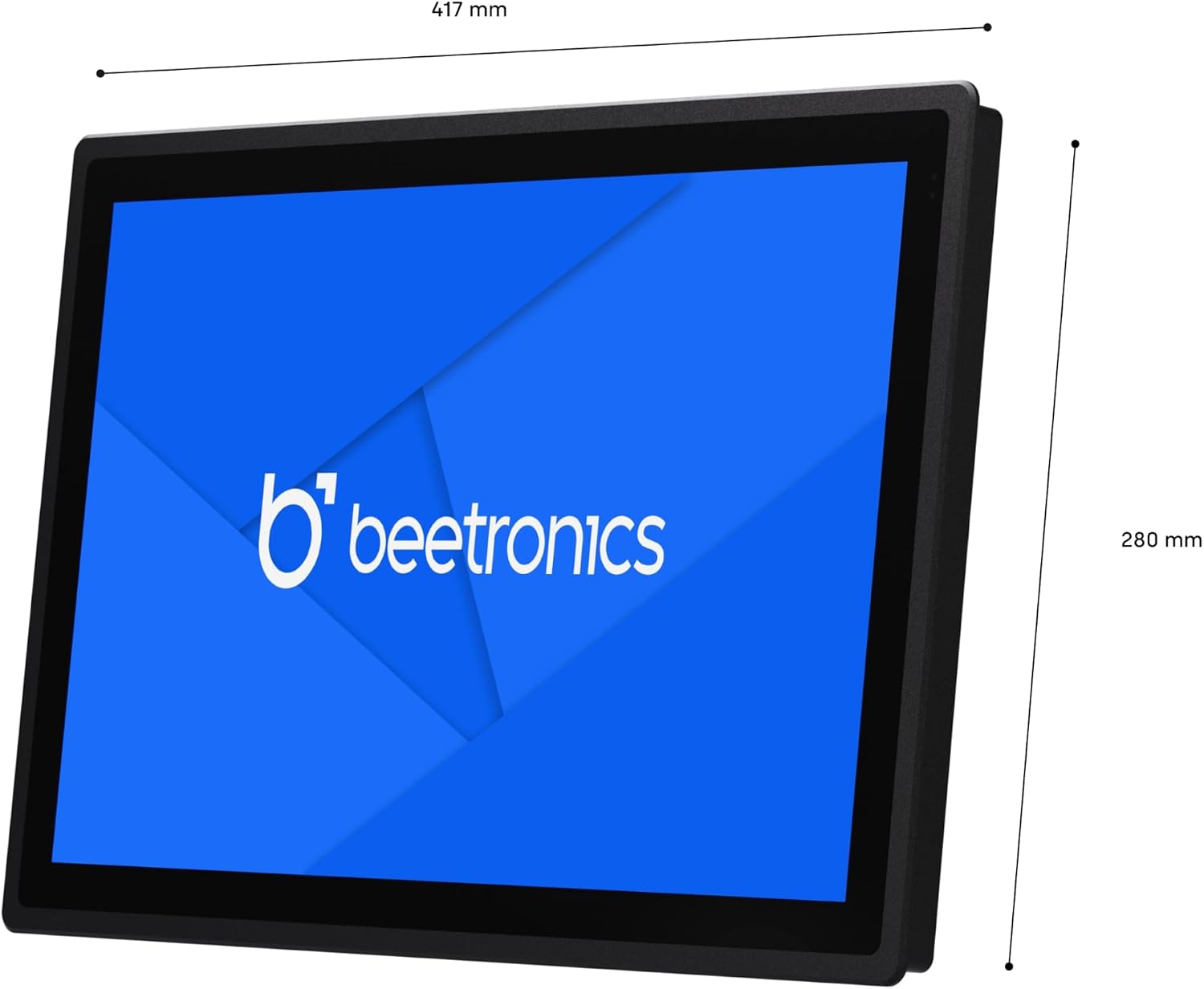 Beetronics 17 Inch High Brightness Touchscreen Monitor | Full HD 1080p | IP66 Waterproof & Dustproof | Industrial Sunlight Readable Outdoor Display for PC, Mac, Linux | 17HB9M/U1
