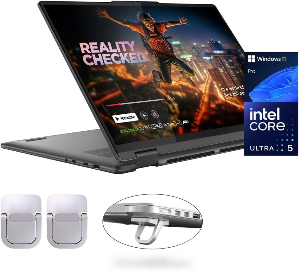 Lenovo Yoga 7i 2-in-1 Laptop, 16' 2K Touchscreen, Core Ultra 5 125U (Beats i7-1355U), 16GB LPDDR5X, 512GB SSD, 300 nits, Backlit, TB4, HDMI 2.1, FP, WiFi 6E, Webcam, PDG Portable Stand, Win 11 Pro