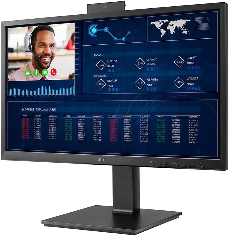 LG 24CQ650N-6N 24' 23.8-inch FHD All-in-One Thin Client with Pop-up Webcam Non OS