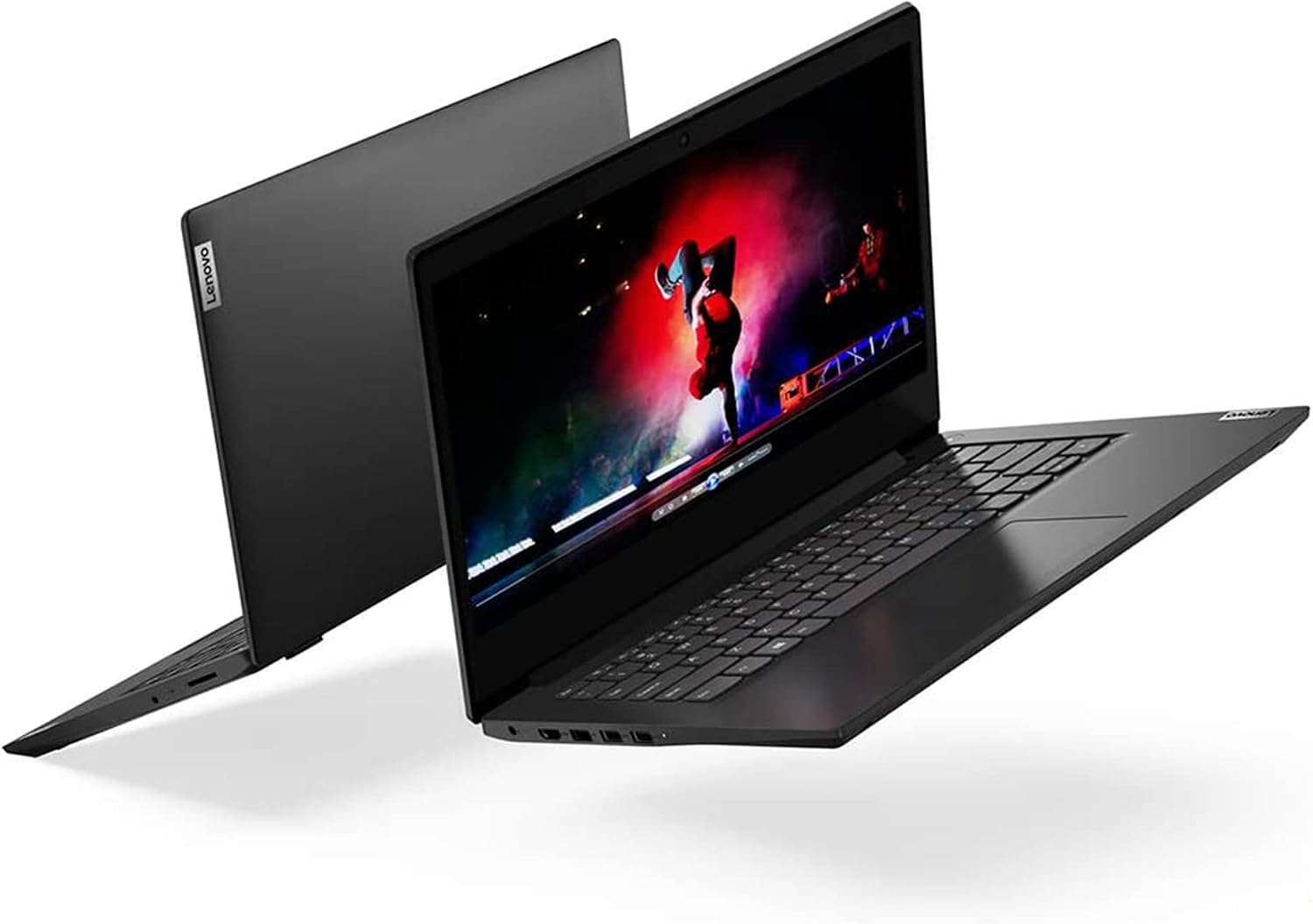 Lenovo 2020 IdeaPad 3 14.0' HD LED Non-Touchscreen Laptop PC, Intel Pentium Gold 6405U Dual Core Processor, 4GB DDR4 RAM, 128GB SSD, HDMI, Webcam, WiFi, Bluetooth 5, Windows 10 S, Black