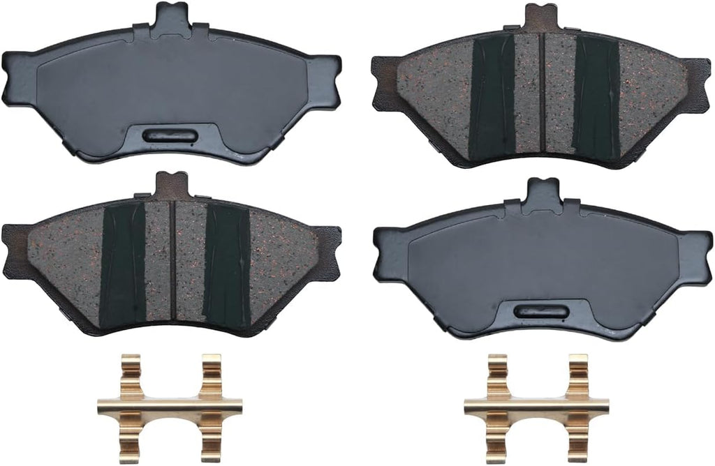 Detroit Axle - Front Brake Kit for 95-97 Ford Crown Victoria Lincoln Town Car Mercury Grand Marquis Replacement Disc Brake Rotors 1995 1996 1997 Ceramic Brakes Pads - 4pc Set