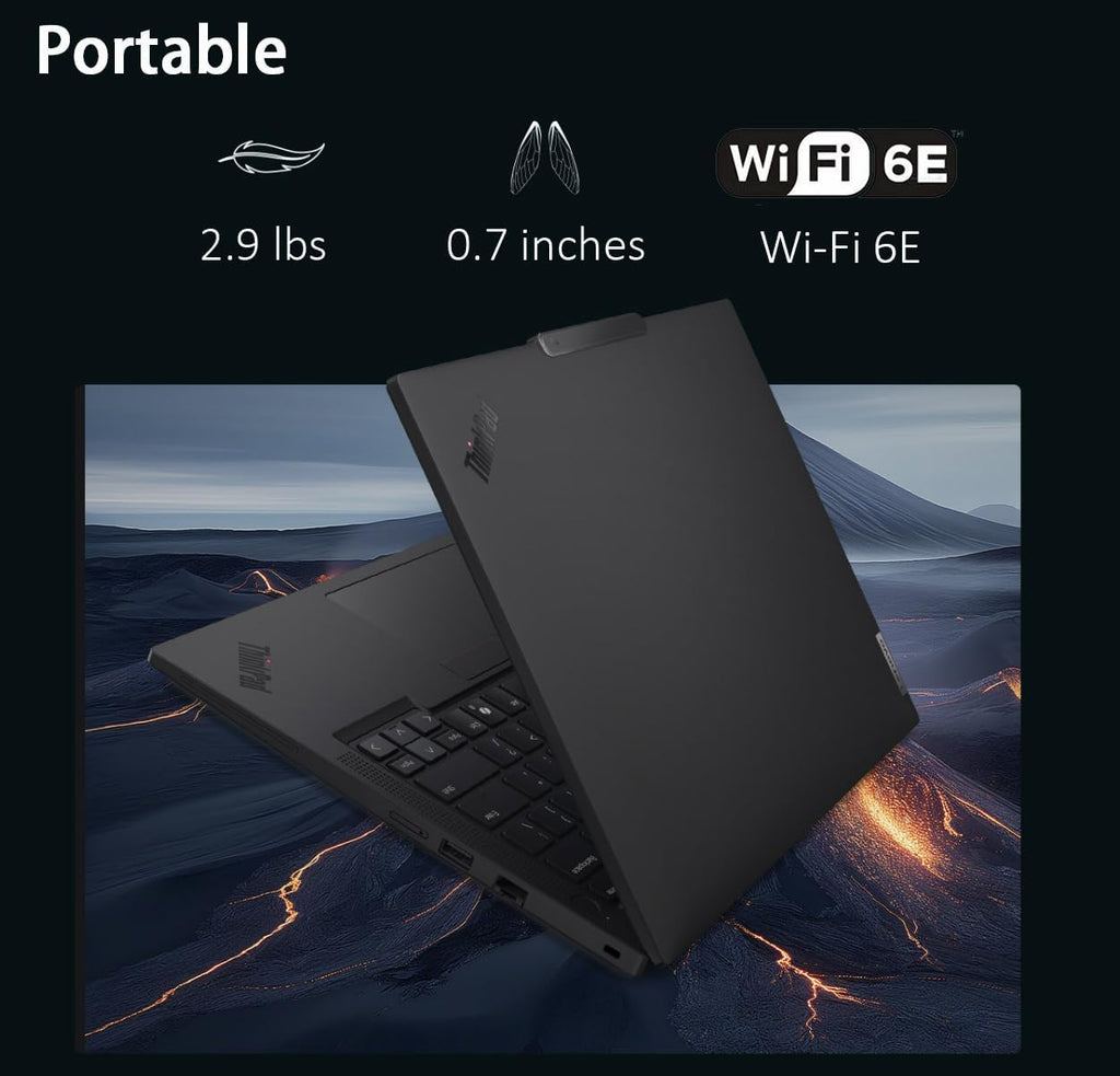 Lenovo ThinkPad T14 Gen 5 Business Laptop (14' FHD+, Intel Ultra 7 155U (>i7-13700H), 16GB DDR5 RAM, 512GB SSD), Fingerprint, Backlit, 5MP Webcam, Ethernet, Wi-Fi 6E, Win 11 Pro (Renewed)