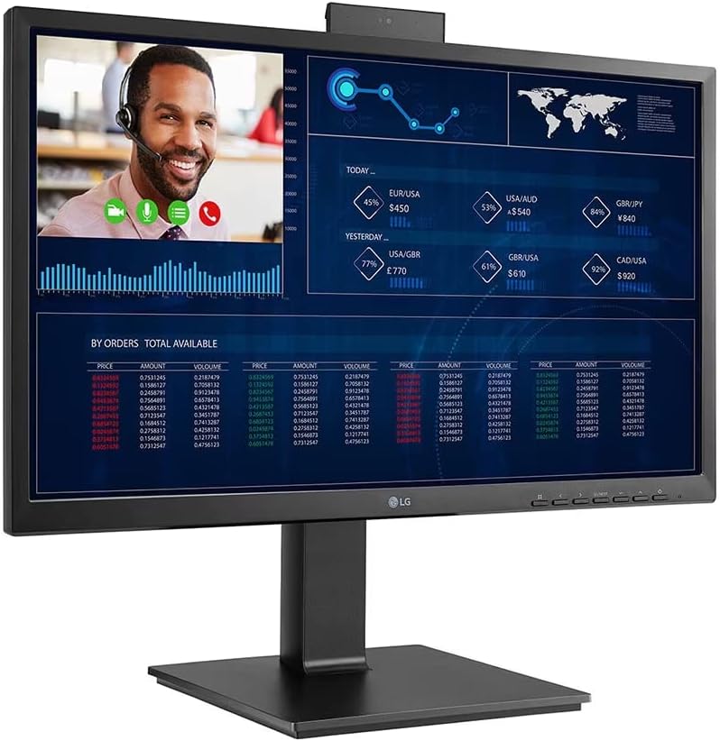 LG 24CQ650N-6N 24' 23.8-inch FHD All-in-One Thin Client with Pop-up Webcam Non OS