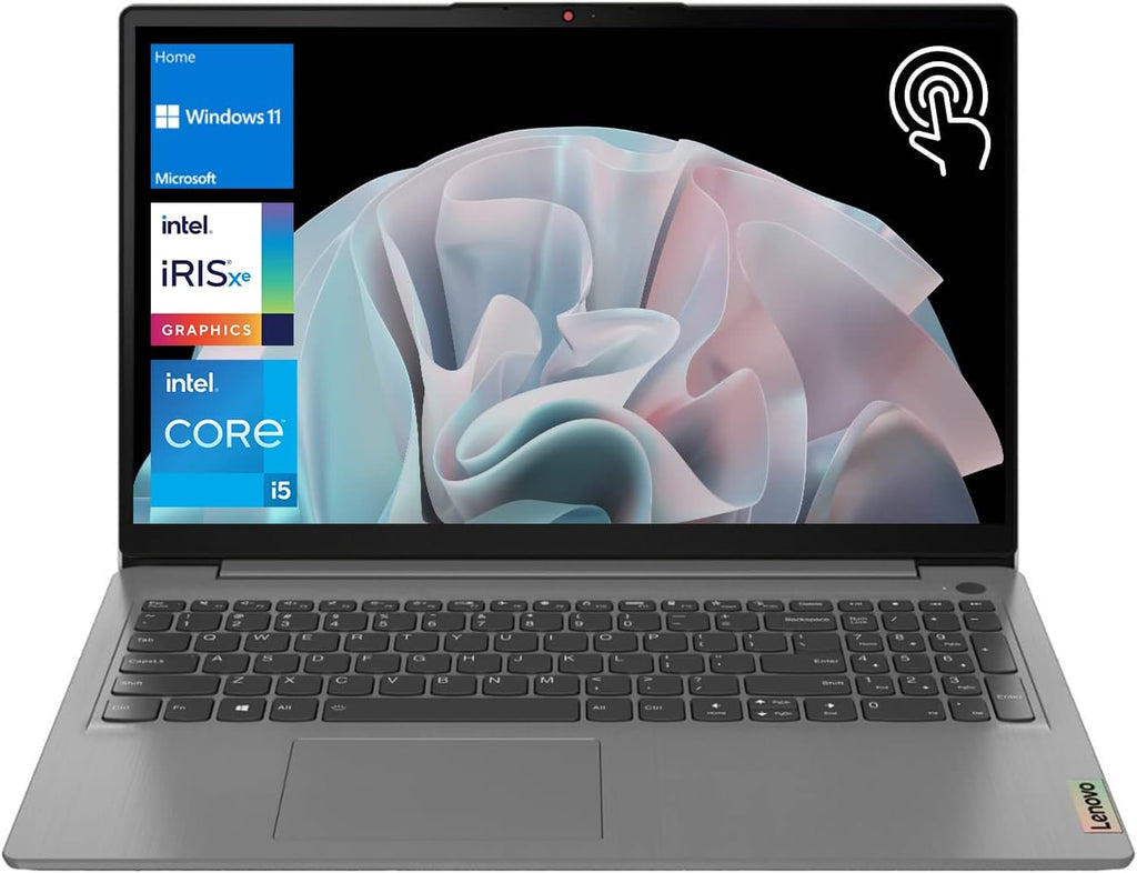 Lenovo IdeaPad 3 Laptop, Student and Business, 15.6' FHD Touchscreen Display, Intel Core i5-1135G7 Processor, 20GB RAM, 512GB SSD, Wi-Fi 6, SD Card Reader, HDMI, Webcam, Windows 11 Home, Grey
