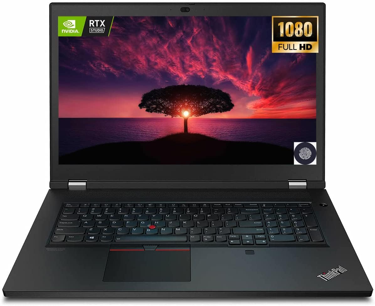 New Lenovo ThinkPad P17 Gen 2 Business Laptop, 17.3' FHD IPS Anti-Glare Display, Intel Core i7-11800H, Windows 10 Pro, 32GB RAM, 1TB SSD, NVIDIARTX A2000 4GB, Fingerprint Reader