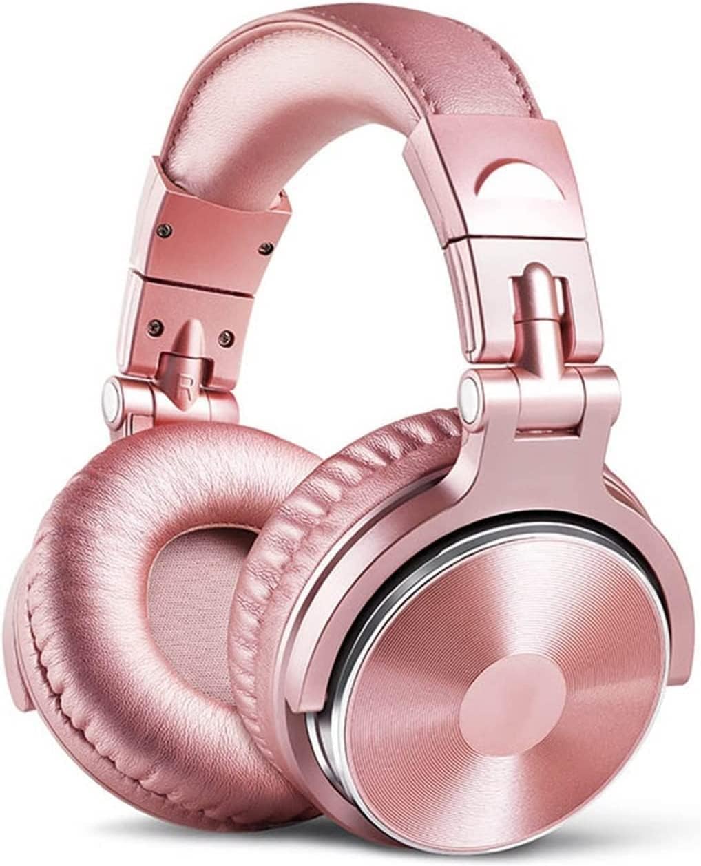 Active Noise Cancelling Headphones, Over Ear Headphones, Hi-Res Audio, Deep Bass, Memory Foam Ear Cups, for Travel, Home Office(Pink)