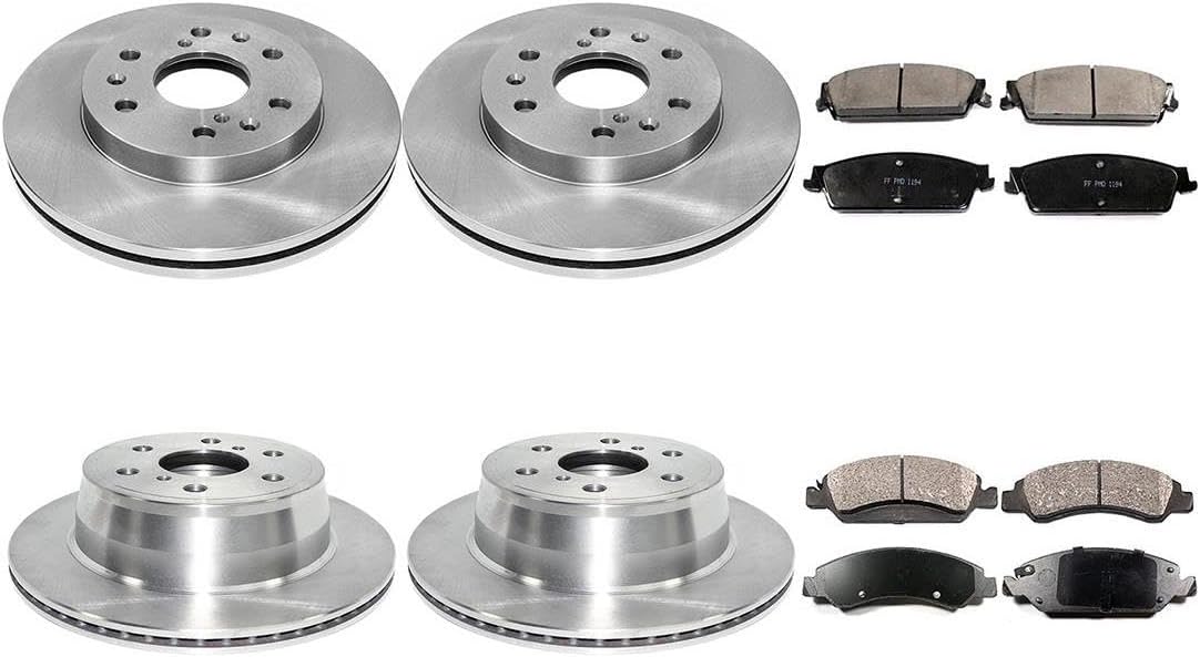 8X Brake Kit - Brakes and Rotors Kit Front and Rear Automotive Replacement Brake Kits for Chevrolet Avalanche 2008-2013 for Chevy Avalanche 2008-2013 for Chevrolet Silverado 1500 2007-2013
