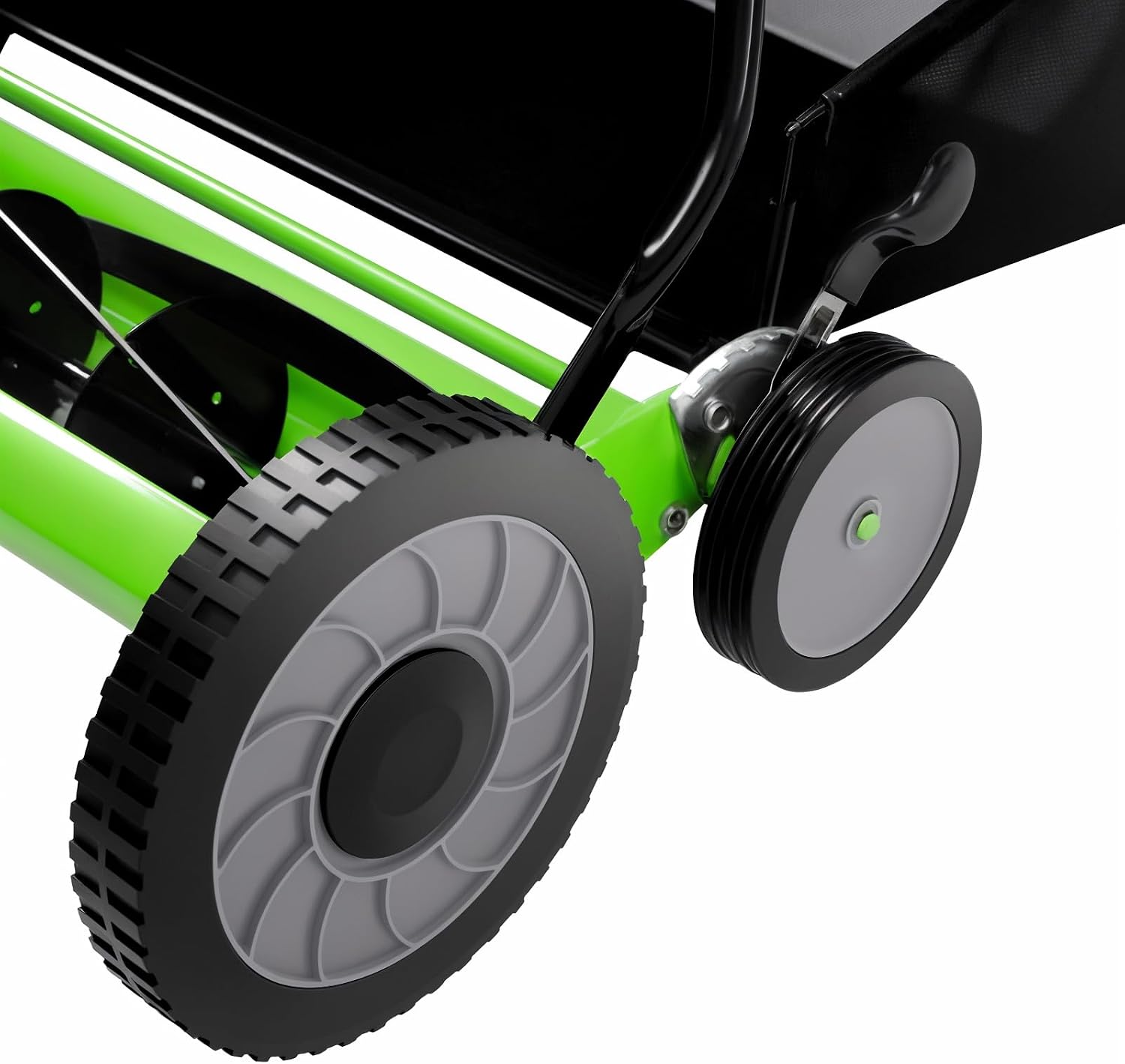 Reel Mower Cylinder Lawnmower Adjustable Mowing Height Reel Mower Cylinder Lawnmower with Collection Bag Push Reel Lawn Mower with Grass Catcher for Gardens Lawns