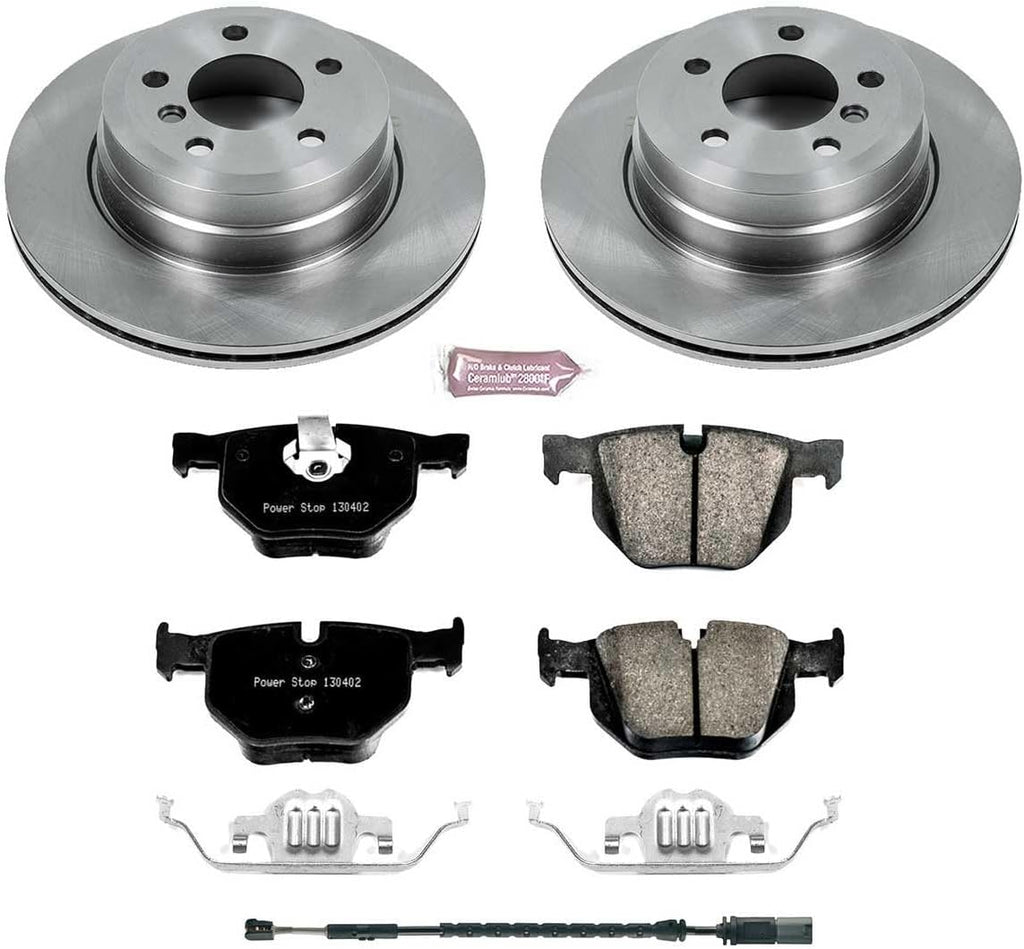 PowerStop Rear Brake Kit for BMW X5 2011-18 | BMW X6 2011-19 - Z17 Ceramic Brake Pads & Disc Rotors Replacement, KOE7429