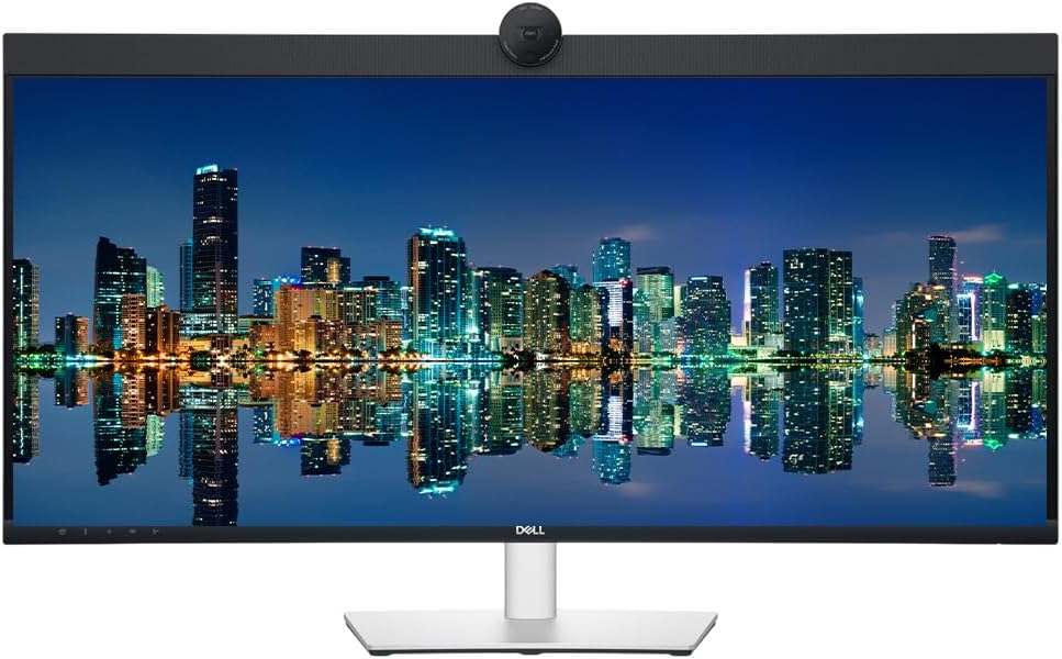 Dell P3424WEB Curved 34-inch 1440P WQHD 2K Monitor, 2-Pack P3424WE, Dock, DisplayPort, USB Hub, USB-C, Ethernet, Webcam, Speaker, Microphone and Desk Mount Stand (Renewed)