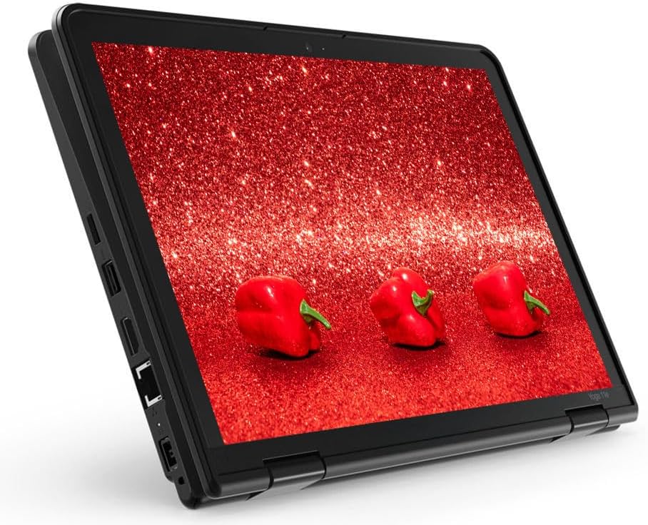 Lenovo Yoga Convertible 2-in-1 Laptop, 11' IPS HD Touchscreen, Intel Celeron Processor Up to 2.58GHz, 8GB RAM, 128GB SSD, Super-Fast WiFi, HDMI, Windows 11 (Renewed)