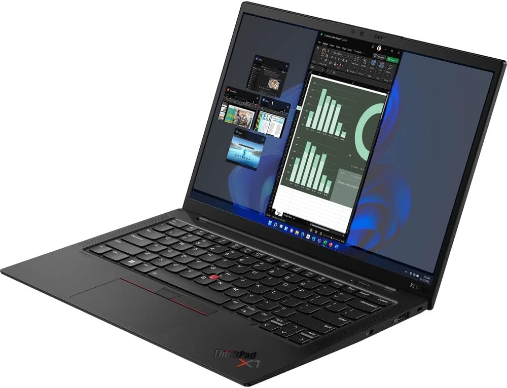 Lenovo ThinkPad X1 Carbon Gen 11-14' WUXGA IPS - Touch 14-Core Intel i7-1370P - 32GB LPDDR5 512GB SSD - Intel Iris Xe Graphics Thunderbolt 4 - Wi-Fi 6E - Backlit KB- Fingerprint - Win11 Pro