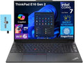 Lenovo ThinkPad E16 Gen 2 AI Business Laptop 16.0' IPS FHD Display (Intel Core Ultra 7 155U (Beats i7-1365u), 64GB DDR5, 1TB SSD, Backlit KB, Fingerprint, Thunderbolt 4, Win11P) w/DKZ Hub