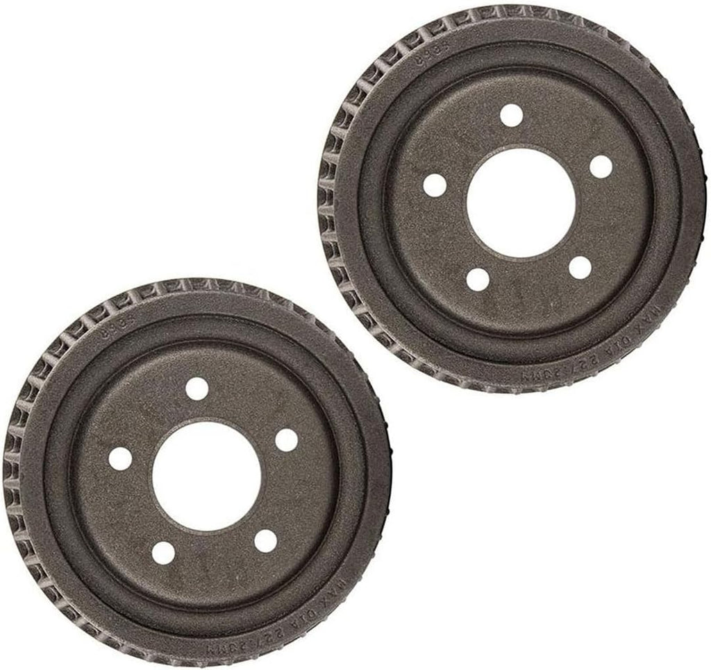 2Pcs Rear Brake Drum Automotive Replacement Drums Brakes for Ford EcoSport 2.0L 2004-2012, for Fiesta 1.6L 2005-2009, for Focus 2.0L 2000-2008, for Focus 2.3L 2003-2007