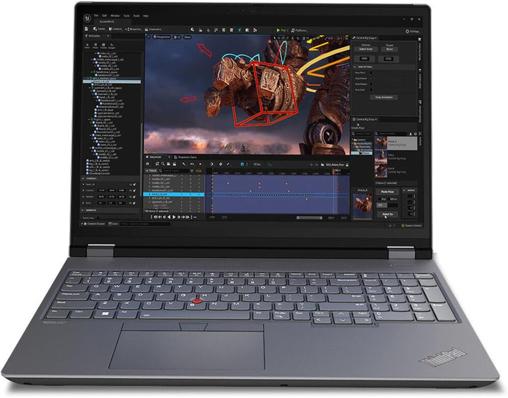 Lenovo ThinkPad P16 Gen 2 21FA002XUS 16' Mobile Workstation - WQXGA - 2560 x 1600 - Intel Core i7 13th Gen i7-13700HX Hexadeca-core (16 Core) - 32 GB Total RAM - 1 TB SSD - Villi Black, Storm Gray